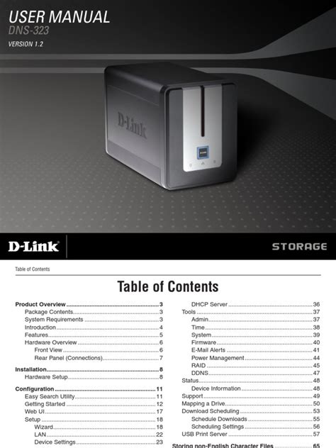 dns 323 dlink pdf manual